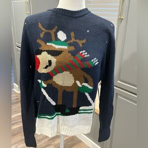 Indigo Rose Reindeer Christmas Sweater